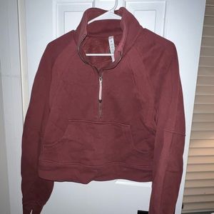 Lululemon Scuba Crew - Red Merlot size XS/S